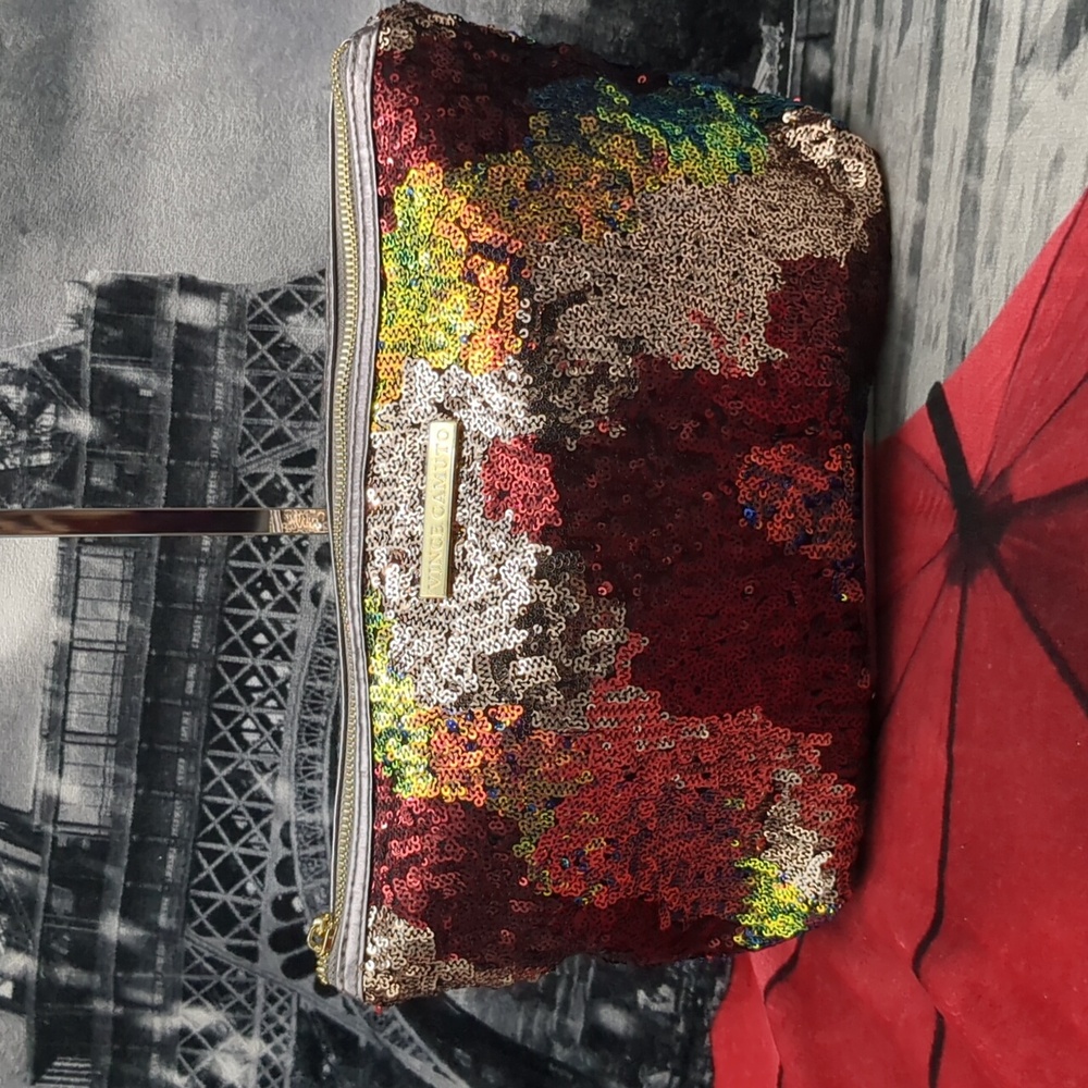 Vince Camuto Sequin Cosmetic Bag